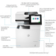 L HP LaserJet Enterprise MFP M635h Laser-Multifunktionsdrucker 3in1 A4 LAN Duplex ADF