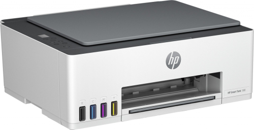 HP Smart Tank 580 All-in-One Printer, Home and home office, Print, copy, scan, Wireless; High-volume printer tank; Print from phone or tablet; Scan to PDF