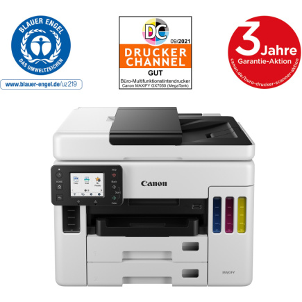 T Canon MAXIFY GX7050 Tinte-Multifunktionssystem 4in1 A4 LAN WLAN Duplex DADF
