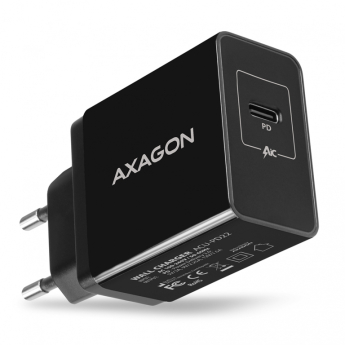 Axagon ACU-PD22 USB-C  Wall CHARGER, 22W QC3.0 PD2.0 PD3.0