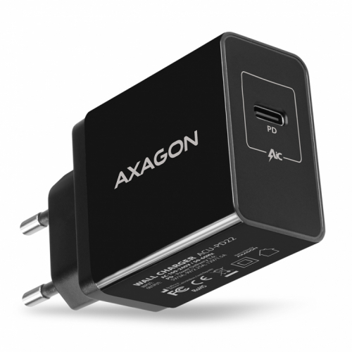 Axagon ACU-PD22 USB-C  Wall CHARGER, 22W