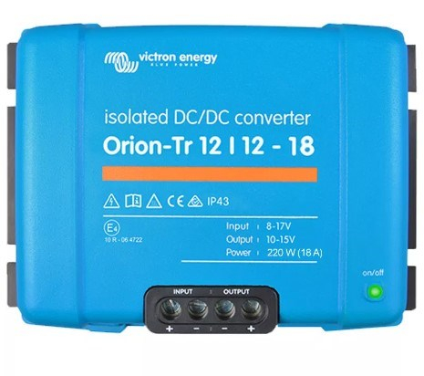 Victron Energy Orion-Tr 12/24-18A 220 W automotive inverter (ORI121222110)
