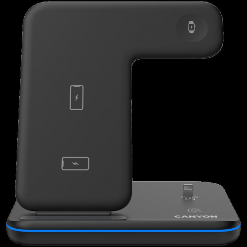CANYON wireless charger WS-302 15W 3in1 Black