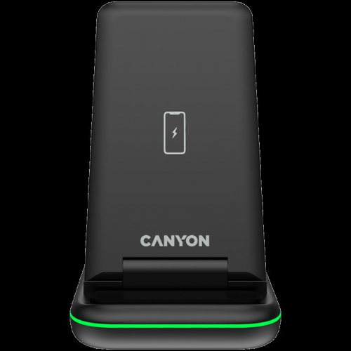 CANYON wireless charger WS-304 15W 2in1 Black