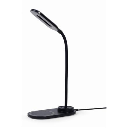 GembirdTA-WPC10-LED-01 Desk lamp with wireless charger, BlackCold white, warm white, natural 2893-7072 KPhone or tablet with built-in Qi wireless charging