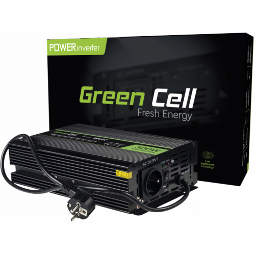 Green Cell KFZ Spannungswandler Power Inverter 12V > 230V 300/600W