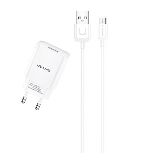 USAMS Charger 2,1A microUSB cable T21