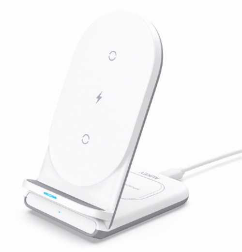 AUKEY AUKEY LC-A2 White Wireless Charger 2in1 USB-C