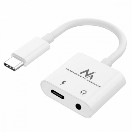 Maclean Cable adapter USB-C 3,5 mm jack PD MCTV-848