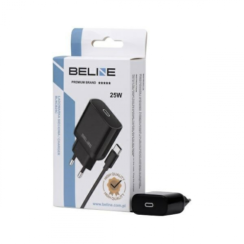 Beline Charger 25W USB-C + USB-C cable, black