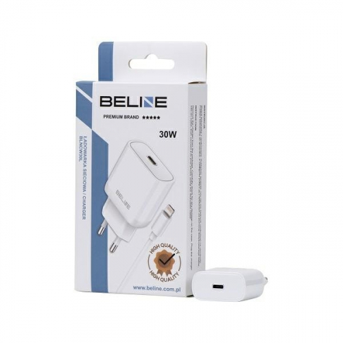 Beline Charger 30W USB-C + lightning cable, white