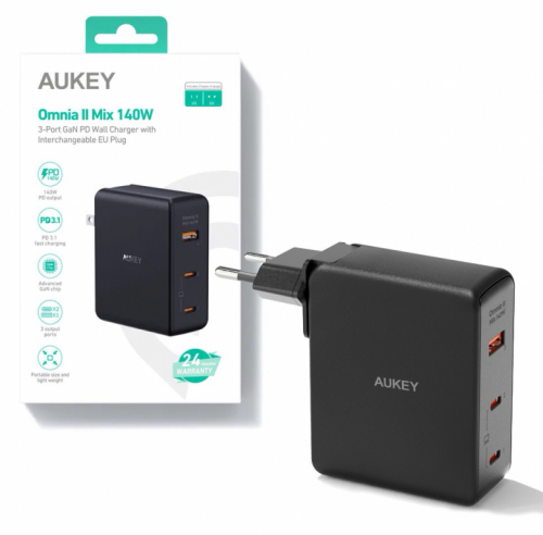 AUKEY AUKEY PA-B7O Omnia II G aN Wall Charger 3xUSB