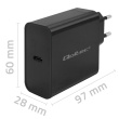 Qoltec Super Quick PD charger 1xUSB C, 65W, 5 20V