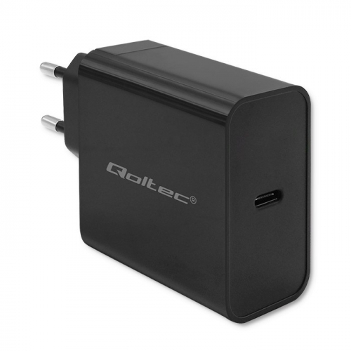 Qoltec Super Quick PD charger 1xUSB C, 65W, 5 20V
