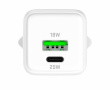 YENKEE USB C/A mains charger 20W/18W 3A Power delivery 3.0 QC3.0