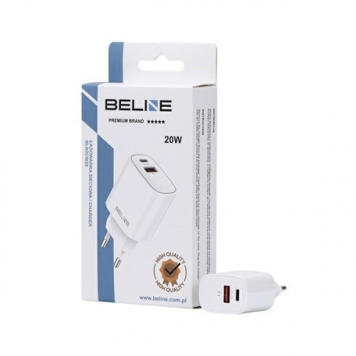 Beline Charger 20W USB-C + USB-A white