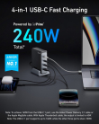 Anker Anker 749 GaNPrime 240W USB-C x 3 USB-A x 1
