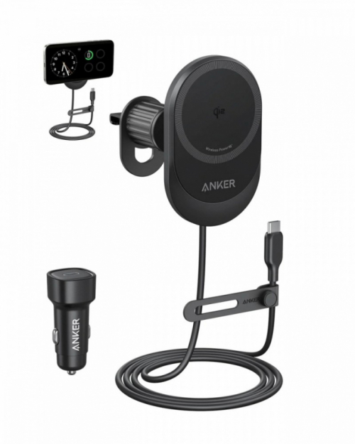 Anker Charger MagGo Qi2 15W Black