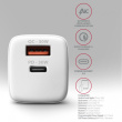 AXAGON AXAGON ACU-PQ30W PD&QC wall charger 30W white