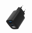 Gembird GaN Charger USB-A USB-C LCD 30W PD QC3.0 black