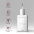 AXAGON ACU-PD30W PD&QC wall ch arger 30W 1x port USB-C