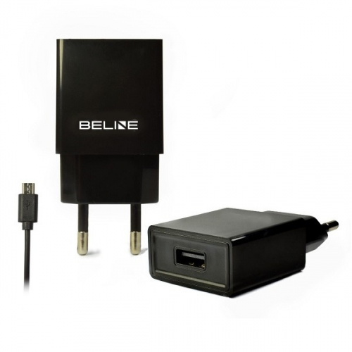 Beline Travel charger USB + microUSB 1A black