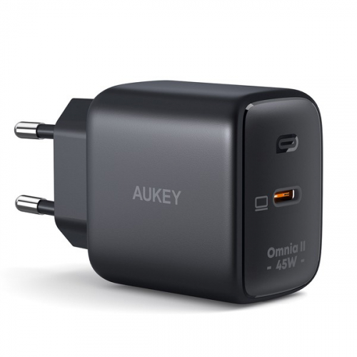 AUKEY AUKEY PA-B2T Black Omnia II GaN Wall Charger 4