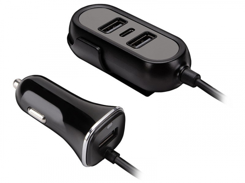 Tracer Car charger 12-24V Multicharge 3xUSB 7,2A + PD 18W