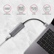 Axagon ADE-25R SUPERSPEED USB-A 2.5 GIGABIT ETHERNETCompact aluminum USB-A 3.2 Gen 1 2.5 Gigabit Ethernet 10/100/1000/2500 Mbit adapter with automatic installation.