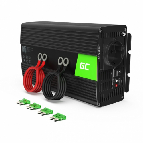 Green Cell KFZ Spannungswandler Power Inverter 12V > 220V 1000/2000W Black