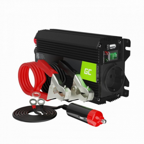 Green Cell KFZ Spannungswandler Power Inverter 12V > 230V 300W/600W