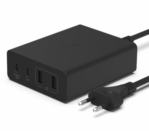 Belkin Charger 108W 4-port GaN 2xUSB-A 2xUSB-C black