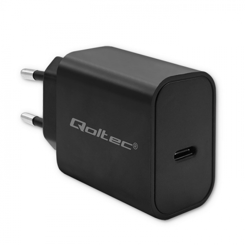 Qoltec Super Quick PD charger USB C, 20W, 5 12V