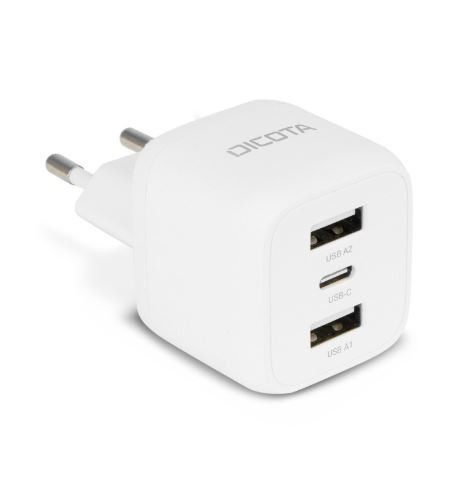 DICOTA Charger GaN 32W 2xUSB-A 1xUSB-C white