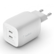 Belkin 65W DUAL USB-C GAN WALL PPS White