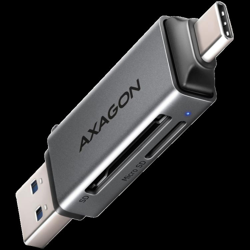 Axagon CRE-DAC External, Type-C+Type-A 2-slot SD/microSD