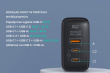 AUKEY AUKEY PA-B6T Black Omni a II GaN Wall Charger 3xUSB (2xUSB C+ 1xUSB A) 65W QC PD