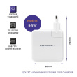 Qoltec Power charger FAST 96W USB C PD, white, 5V 20V