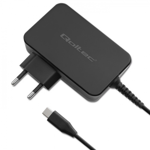 Qoltec GaN POWER PRO charger 1xUSB C, 100W, 5 20V