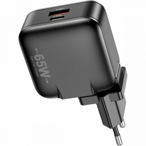 AWEI Charger GaN 65W USB+USB -C EU+US