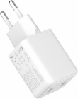 YENKEE USB C mains charger 2x18W 3A Power delivery 3.0 QC3.0 White