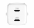 YENKEE USB C mains charger 2x18W 3A Power delivery 3.0 QC3.0 White