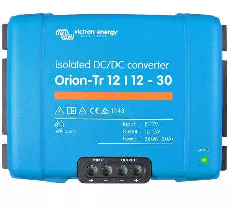 Victron Energy Orion-Tr 12/12-30A 360 W automotive inverter (ORI121240110)