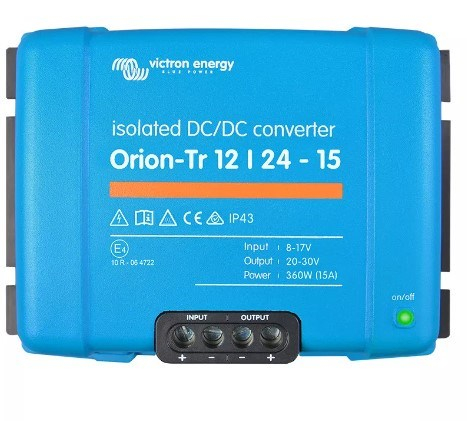 Victron Energy Orion-Tr 12/24-15A 360 W automotive inverter (ORI122441110)