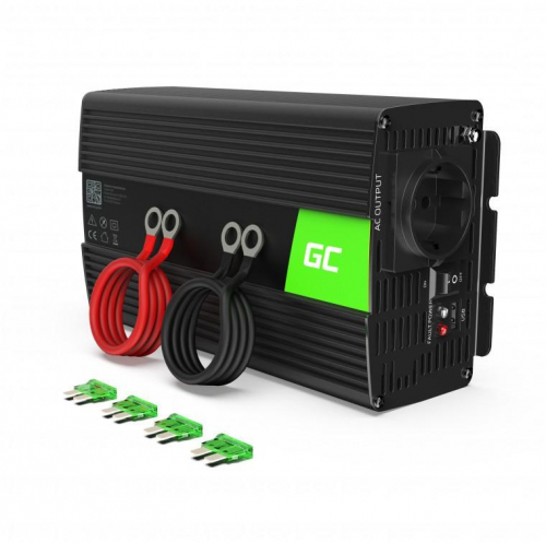 VOLTAGE CONVERTER INVERTER Green Cell 12V -> 230V 1500W/3000W MODIFIED SINE WAVE INV25