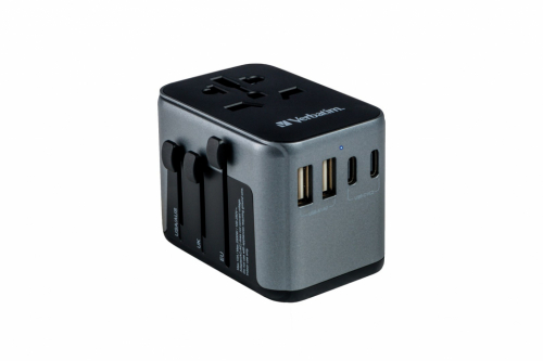 Verbatim Universal Reiseadapter UTA-03 2xUSB-A,3xUSB-C retail