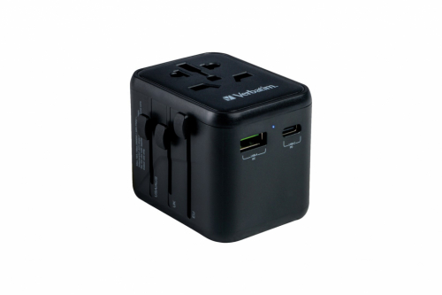 Verbatim 49544 power plug adapter Universal Black