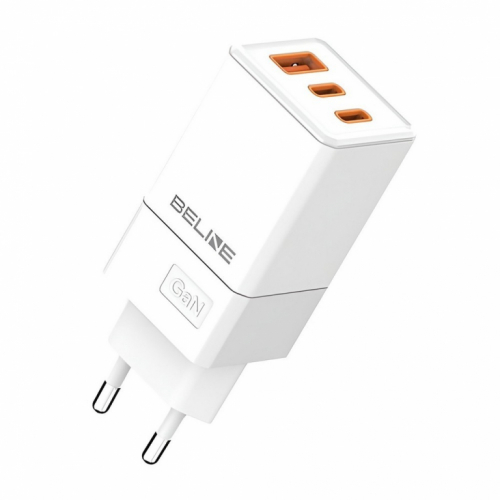 Beline Cherger 65W GaN 2xUSB-C +USB-A only head