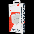 CANYON H-100, GAN 100W charger  Input:  100V-240V Output: USB-C1/C2: 5V 3A , 9V 3A , 12V 3A , 15V 3A , 20V 5A  USB-A 1/A2: 4.5V/5A, 5V/4.5A, 9V/3A, 12V/2.5A,  20V/1.5A  C1+C2 : 65W + 30W； C1+A1 : 65W + 30W ； C1+A2 : 65W + 30W ；C1+A1+A2 : 65W + 7.5W