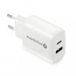 everActive CHARGER USB/USB-C QC3.0 25W WHITE